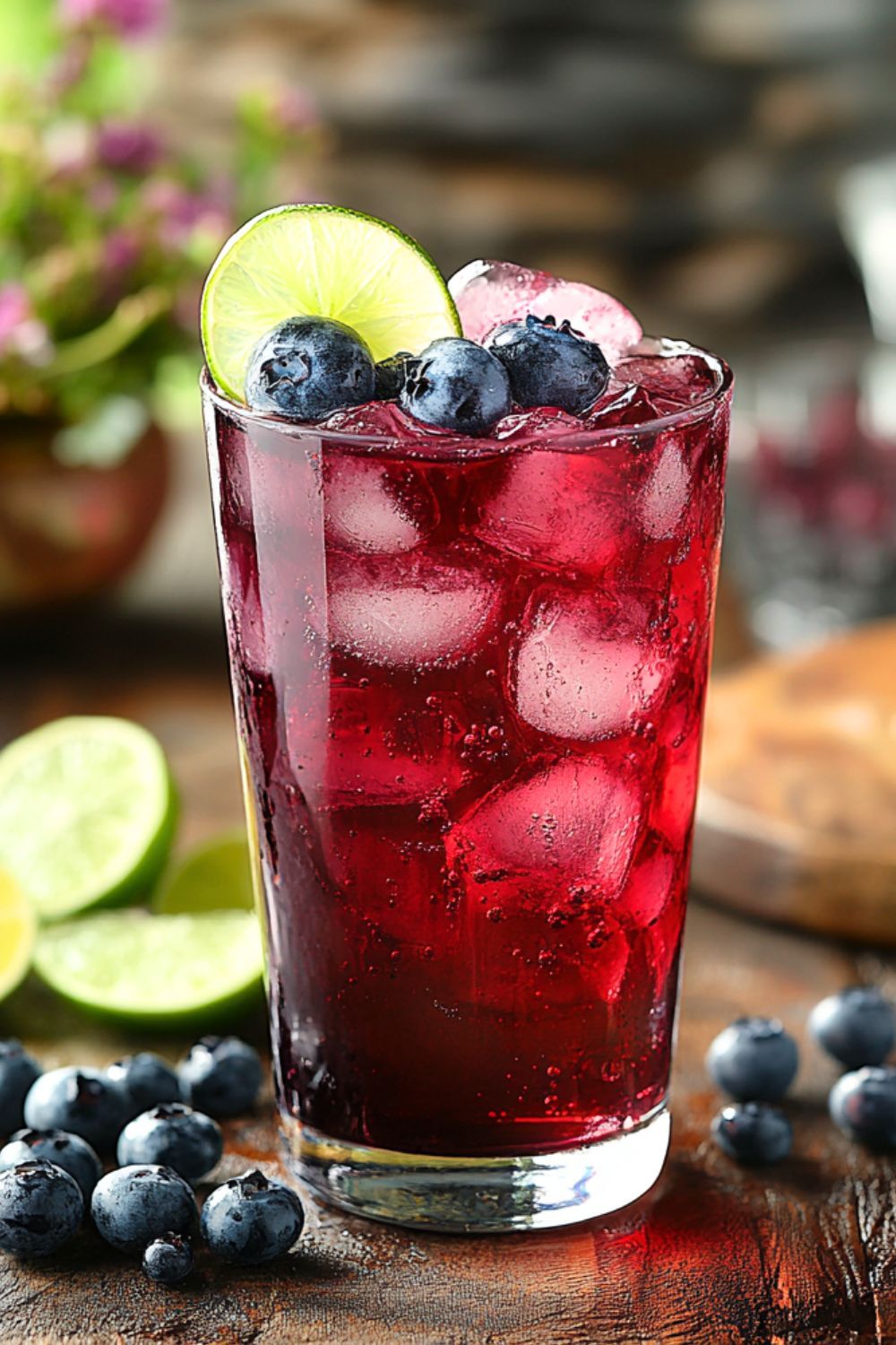 Blueberry Rose Ice Tea