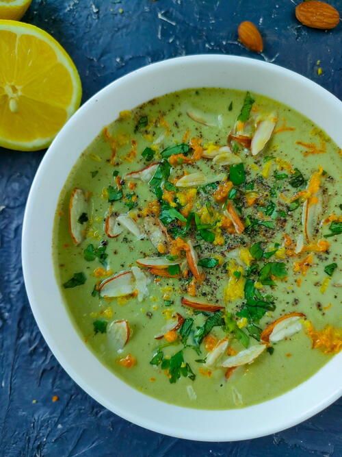 Broccoli Almond Soup