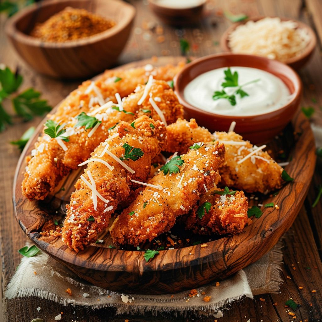 Chicken Garlic Cheese Fingers